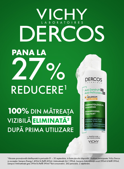 Promotie cu pana la 27% reducere la Dercos