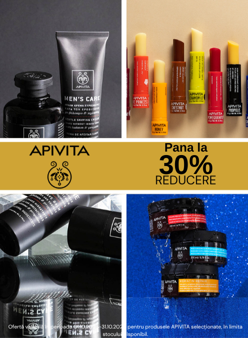Promotie cu pana la 30% reducere la Apivita