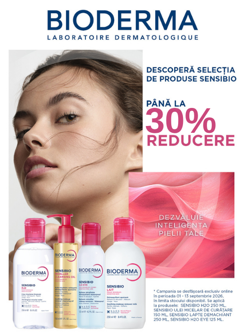 Promotie cu pana la 30% reducere la Bioderma