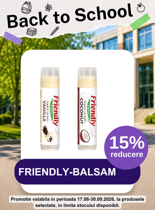 Promotie cu pana la 30% reducere la Friendly - Balsam de buze - Back to School