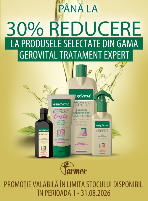 Promotie cu pana la 30% reducere la Gerovital Tratament Expert