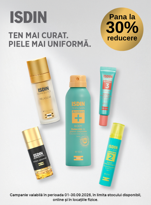 Promotie cu pana la 30% reducere la Isdin