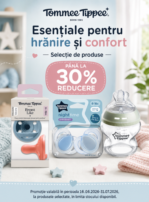 Promotie cu pana la 30% reducere la Tommee Tippee