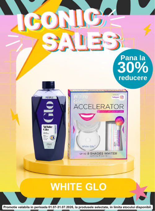 Promotie cu pana la 30% reducere la White Glo - Iconic Sales