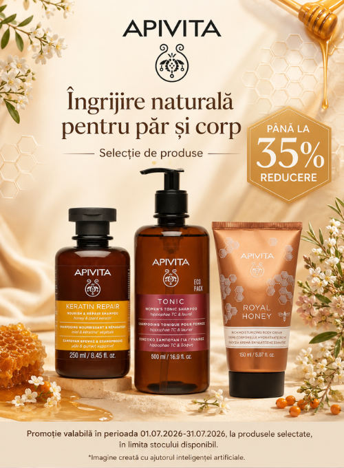 Promotie cu pana la 35% reducere la Apivita