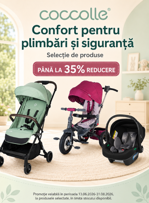 Promotie cu pana la 35% reducere la Coccolle