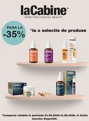 Promotie cu pana la 35% reducere la Lacabine
