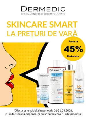 Promotie cu pana la 45% reducere la Dermedic