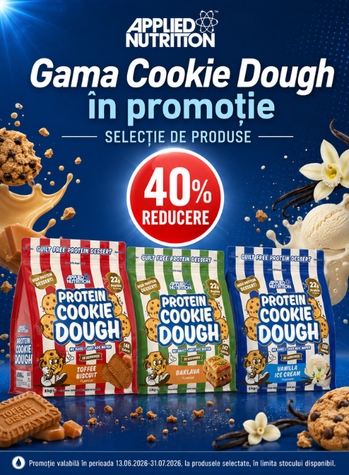 Promotie cu pana la 60% reducere la Applied Nutrition Cookie Dough