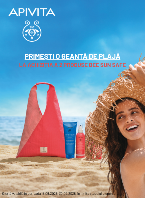 Promotie cu produs bonus la Apivita Sun