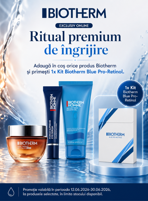 Promotie cu produs bonus la Biotherm