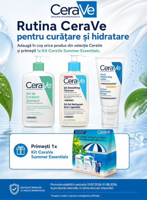 Promotie cu produs bonus la CeraVe
