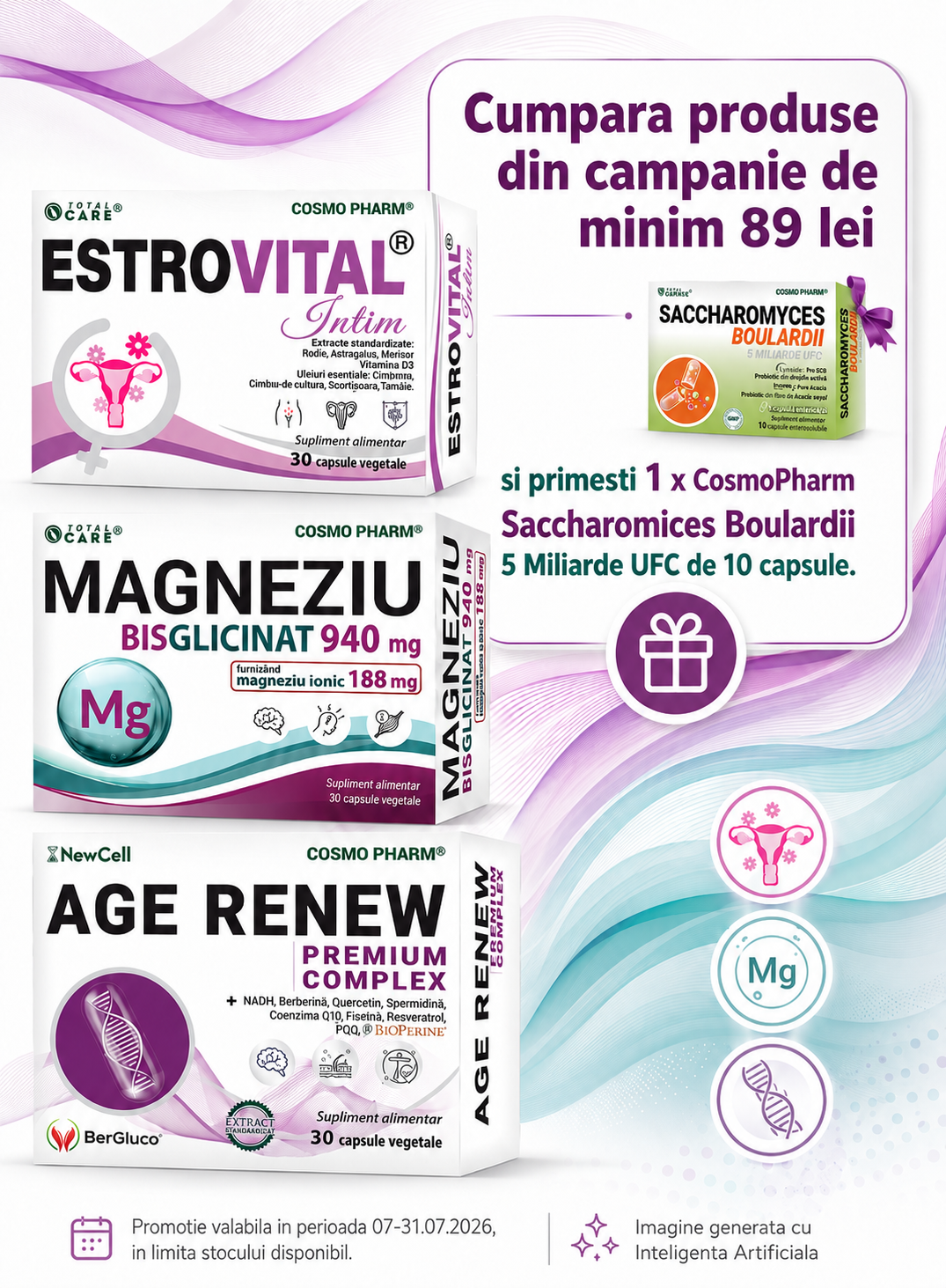 Promotie cu produs bonus la CosmoPharm