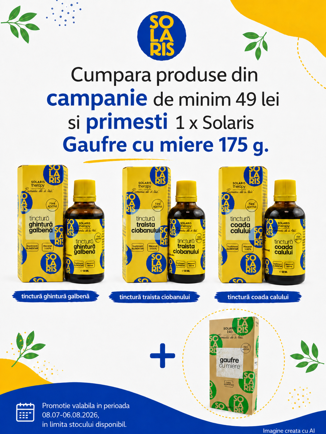 Promotie cu produs bonus la Solaris