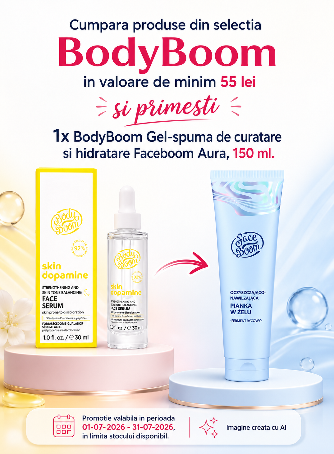 Promotie cu produs promotional BodyBoom