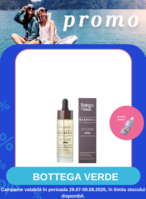 Promotie cu produs promotional Bottega Verde Exclusiv in Aplicatie