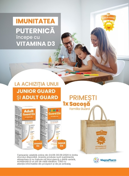 Promotie cu produs promotional la Adult Guard si Junior Guard