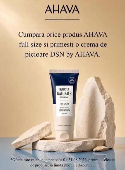 Promotie cu produs promotional la Ahava