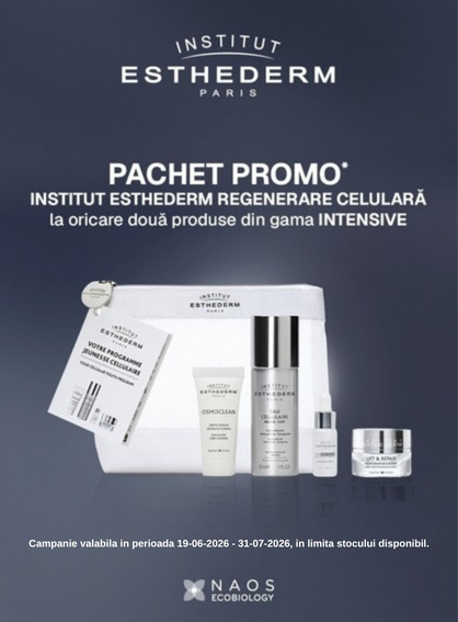 Promotie cu produs promotional la Institut Esthederm