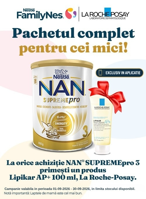 Promotie cu produs promotional la Nestle nan 3 Supreme Pro