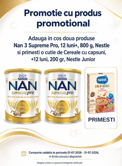 Promotie cu produs promotional la Nestle Nan
