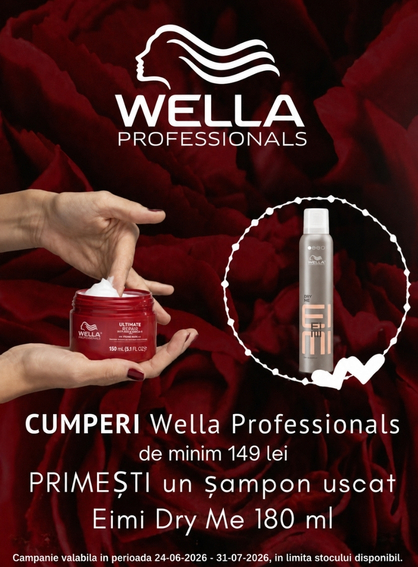 Promotie cu produs promotional la Wella