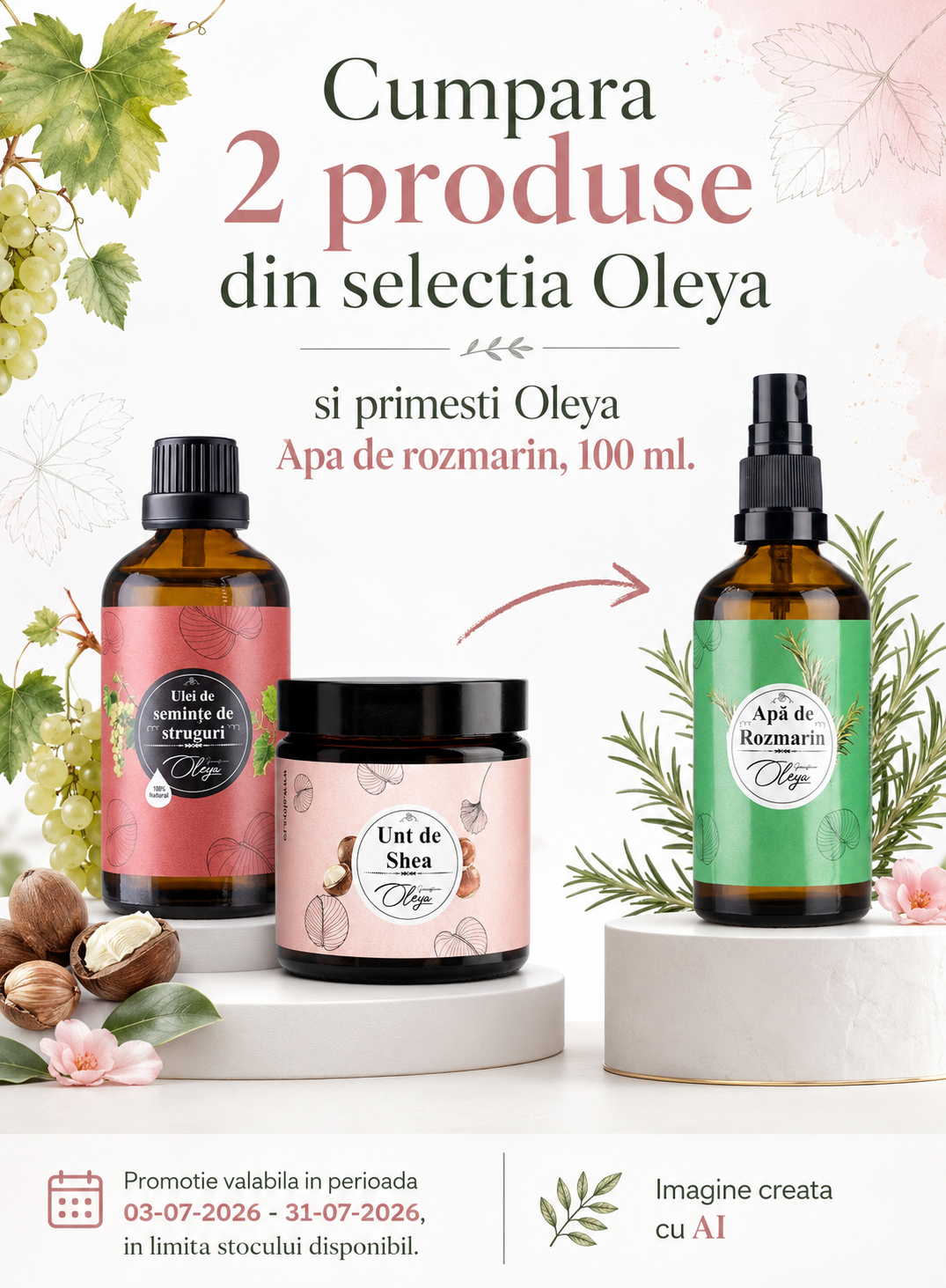 Promotie cu produs promotional Oleya