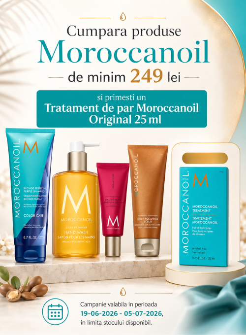 Promotie cu produs promotional Tratament de par Moroccanoil Original 25 ml