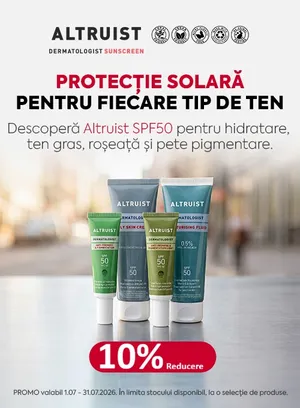 Promotie cu reducere 10% la Altruist