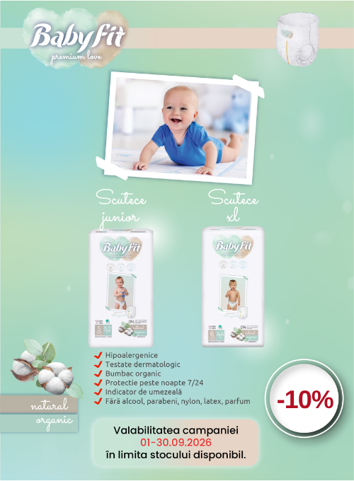 Promotie cu reducere 10% la Babyfit