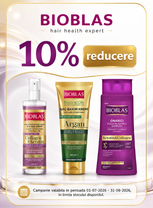 Promotie cu reducere 10% la Bioblas