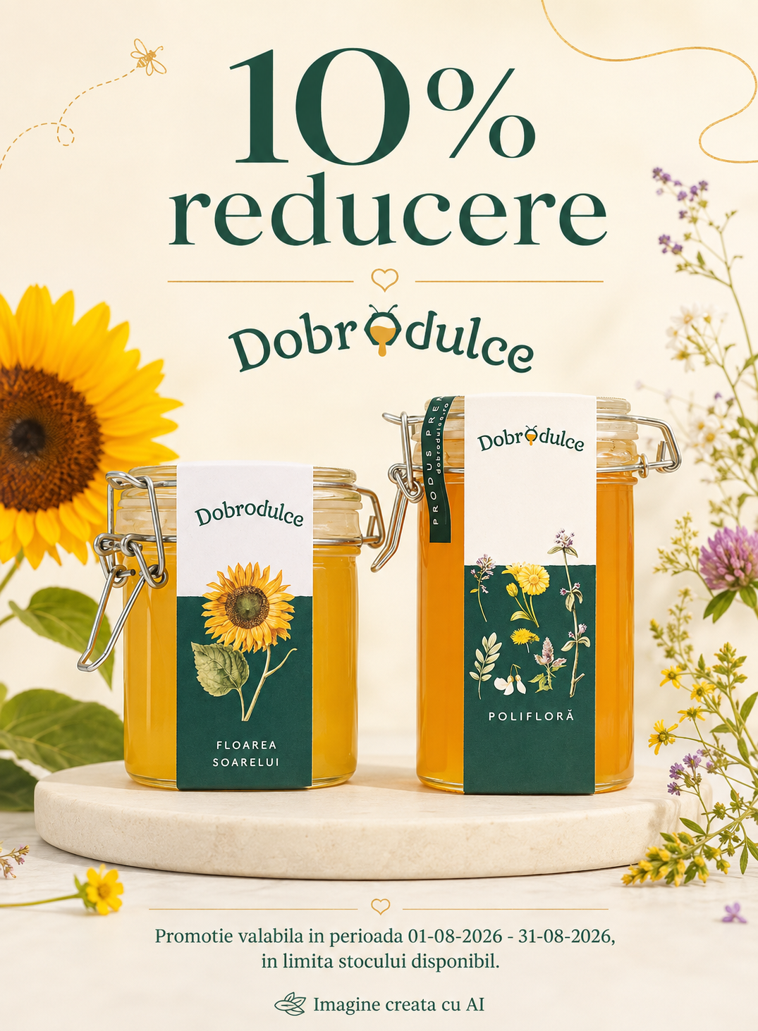 Promotie cu reducere 10% la Dobrodulce