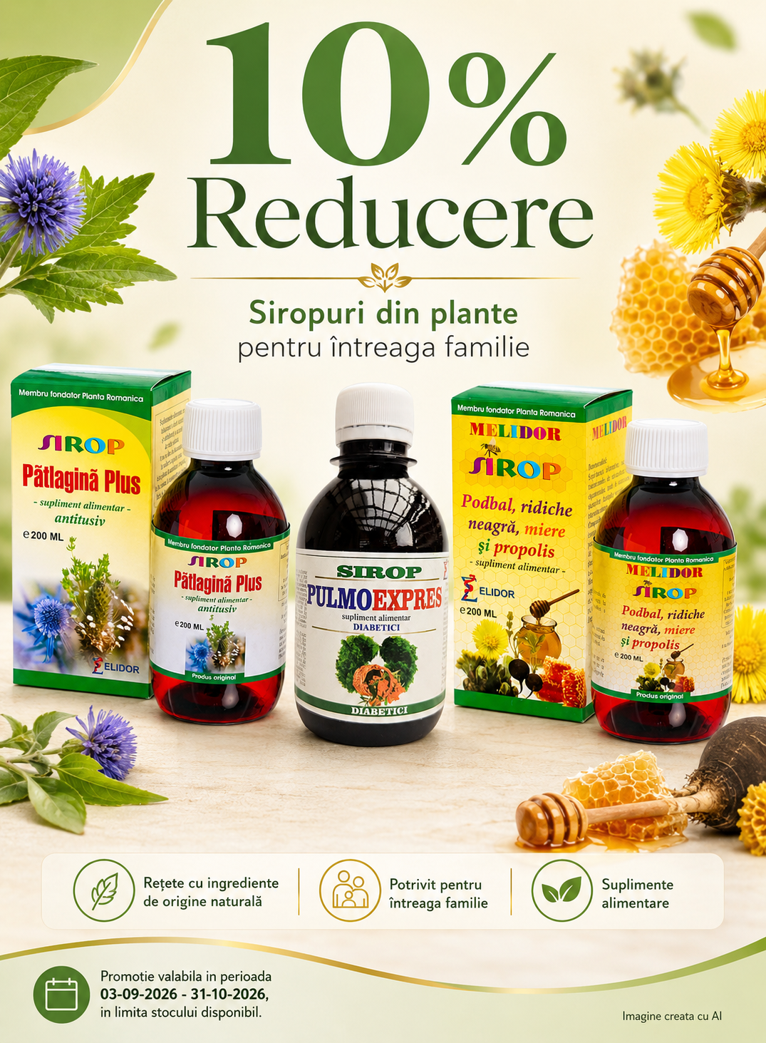 Promotie cu reducere 10% la Elidor