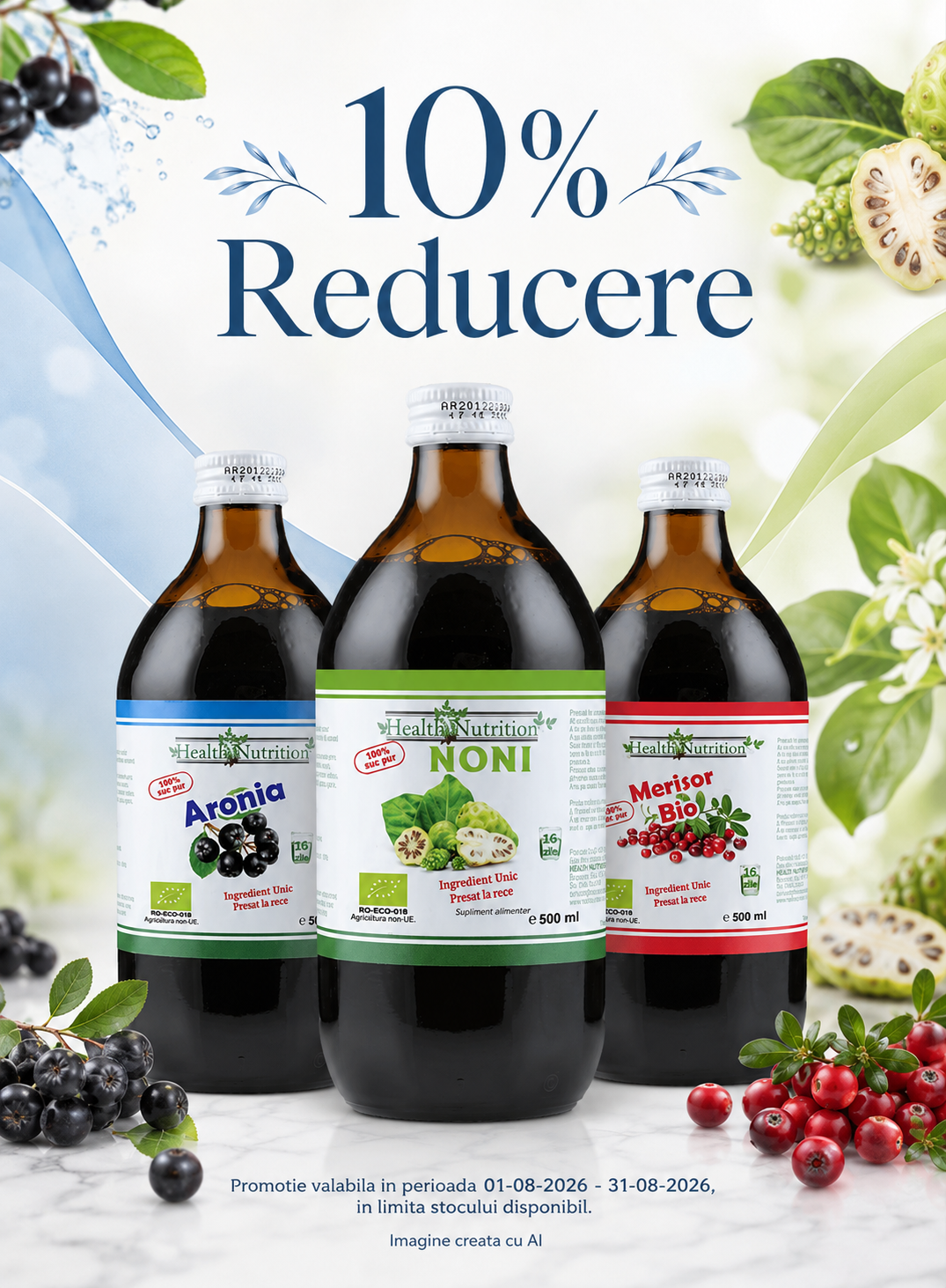 Promotie cu reducere 10% la Health Nutrition