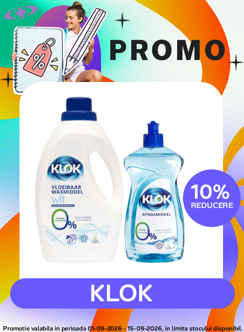 Promotie cu reducere 10% la Klok