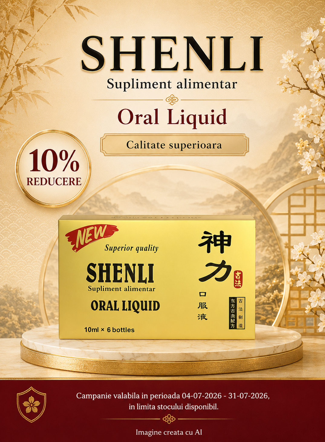 Promotie cu reducere 10% la Shenli