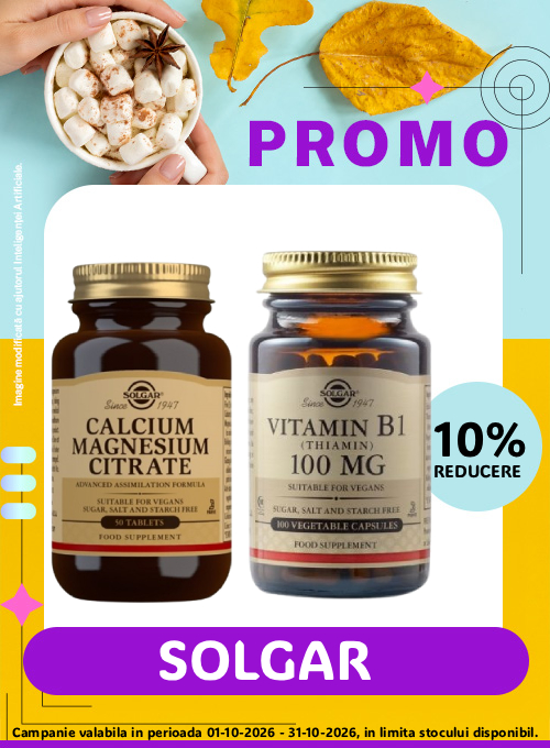 Promotie cu reducere 10% la Solgar
