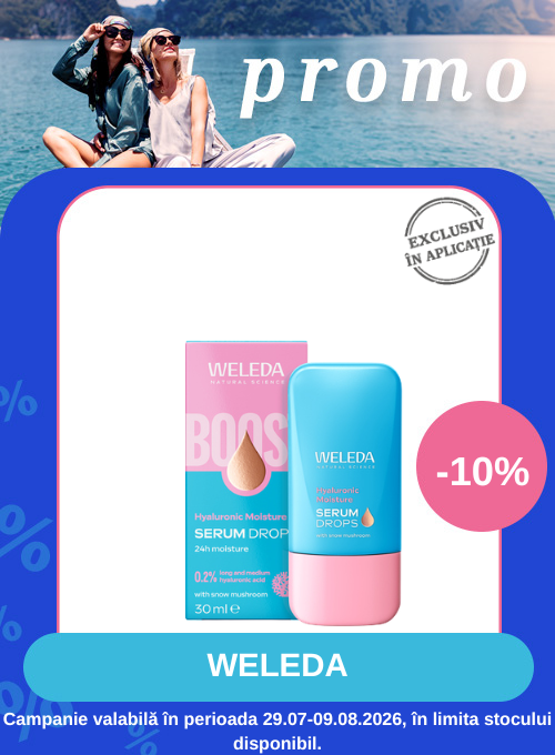 Promotie cu reducere 10% la Weleda Exclusiv in Aplicatie