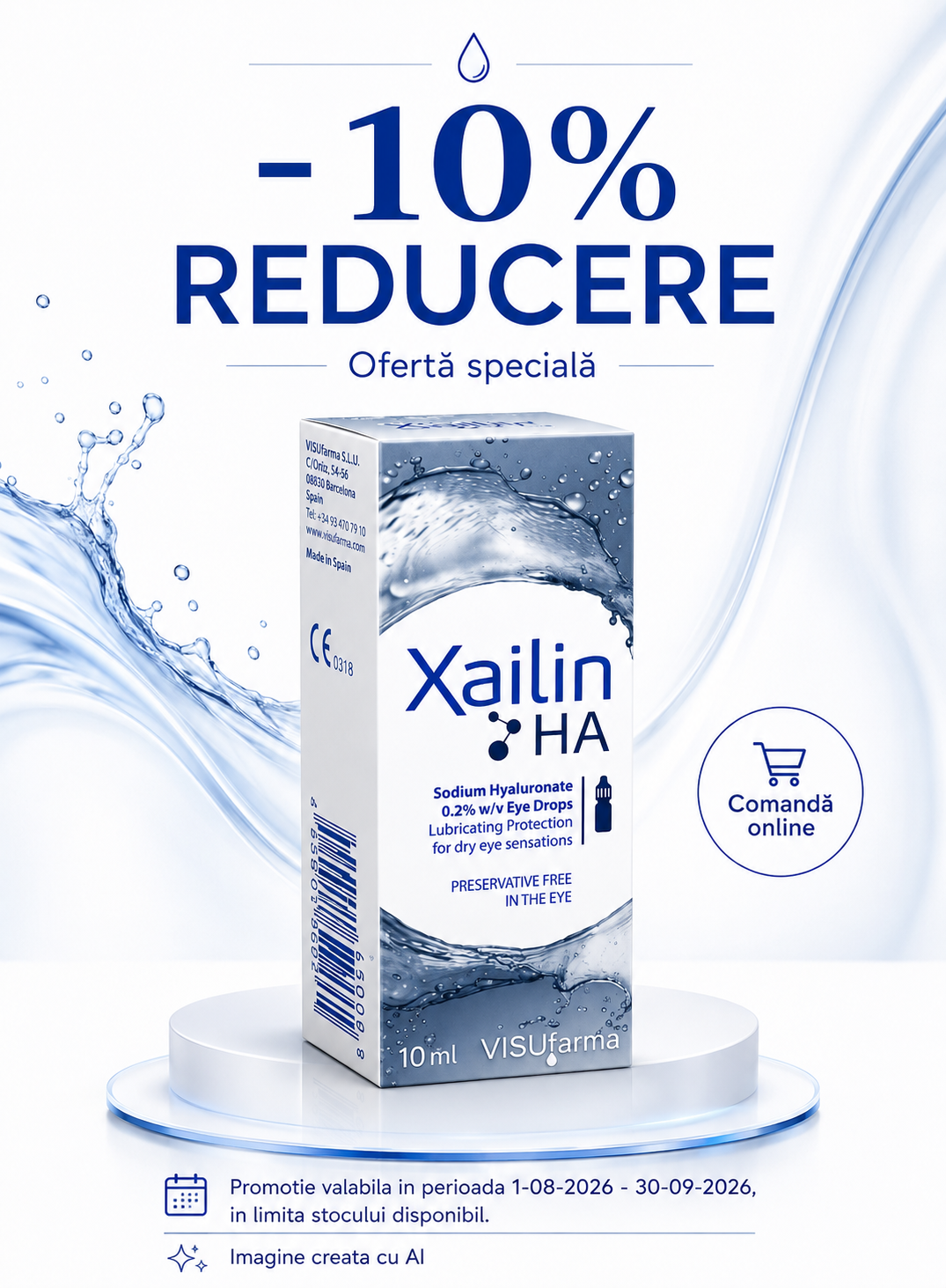 Promotie cu reducere 10% la Xailin Visupharma