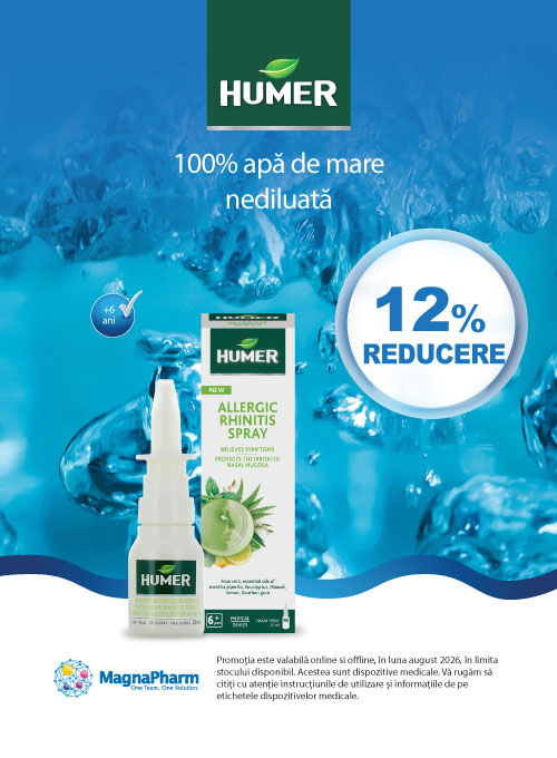 Promotie cu reducere 12% la Humer