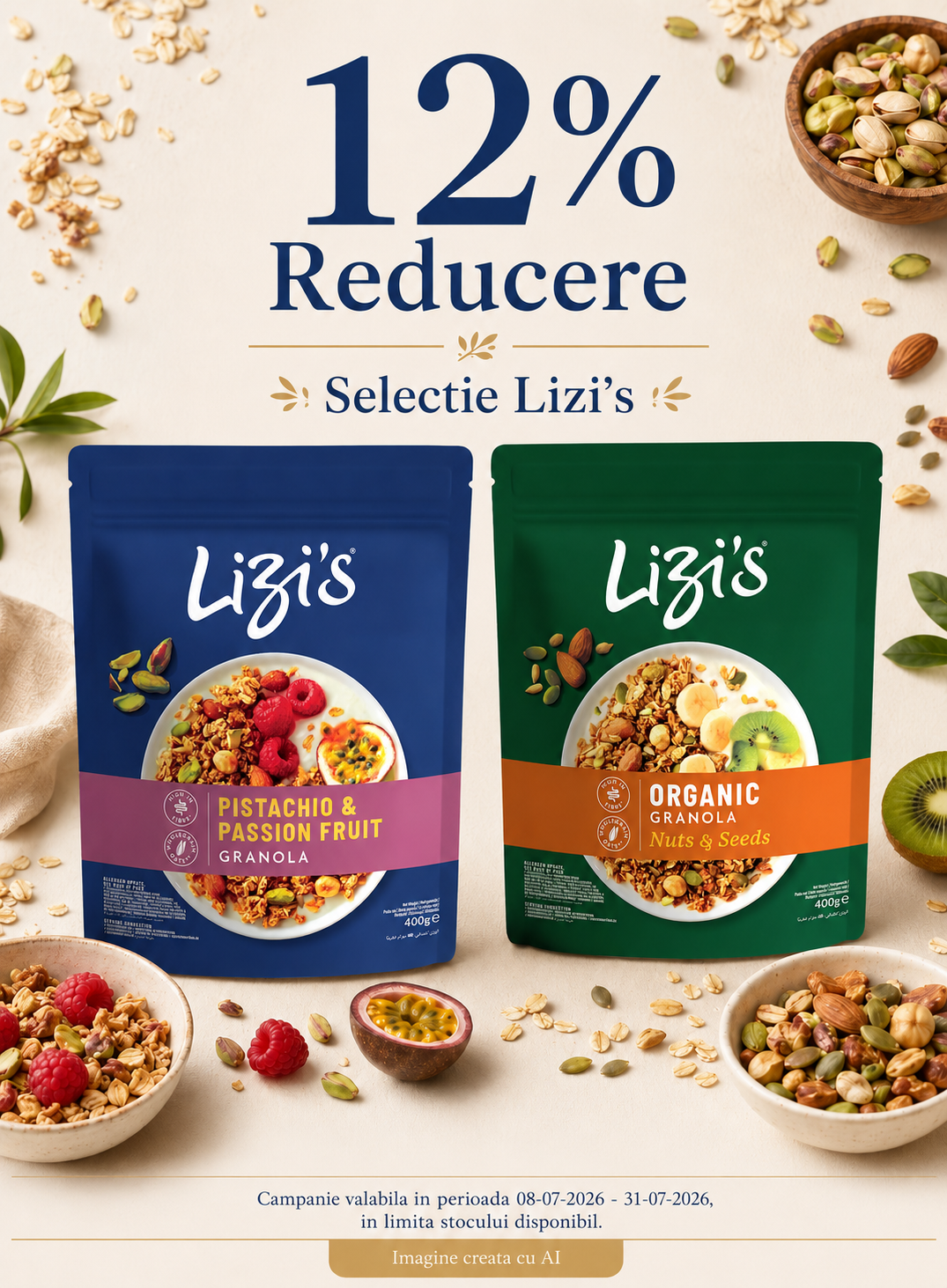 Promotie cu reducere 12% la Lizi's