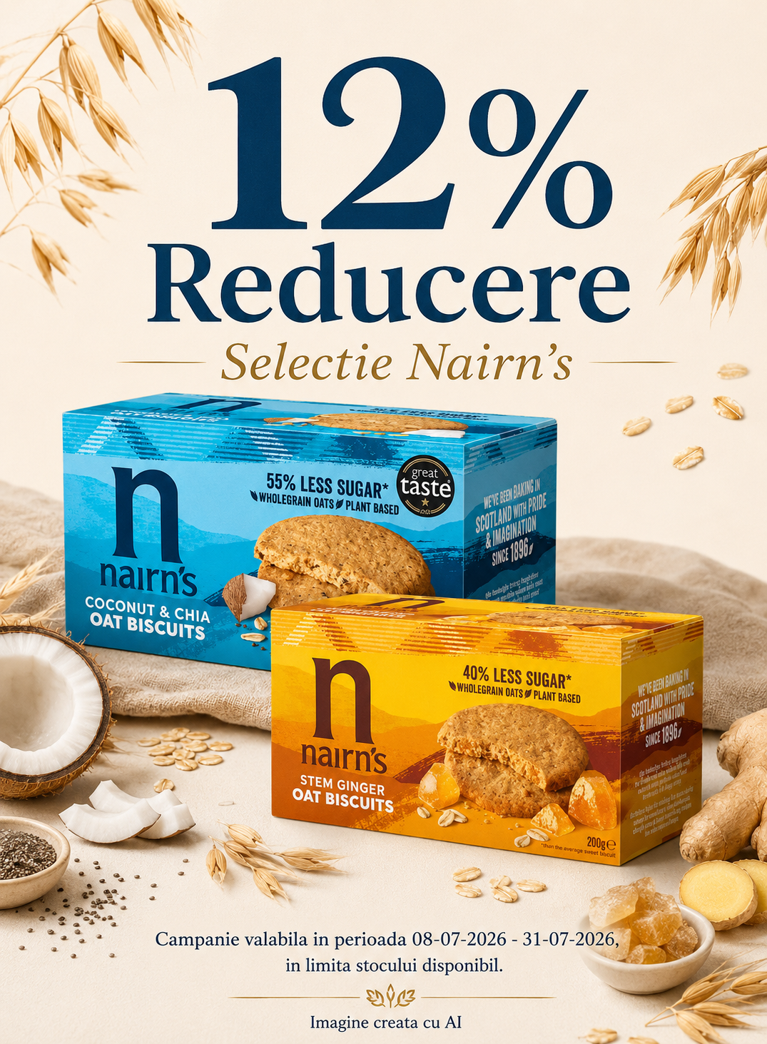 Promotie cu reducere 12% la Nairn's