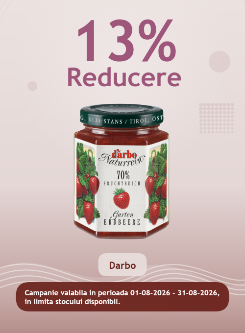 Promotie cu reducere 13% la Darbo