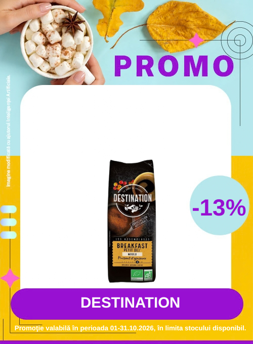 Promotie cu reducere 13% la Destination