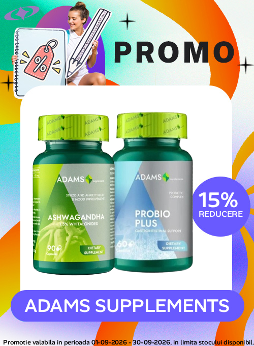 Promotie cu reducere 15% la Adams