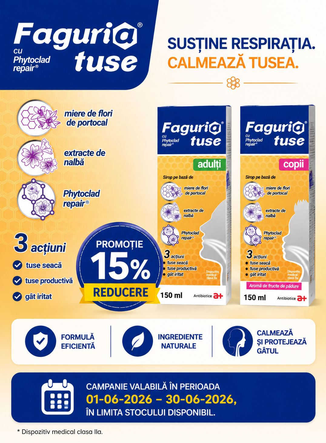 Promotie cu reducere 15% la Antibiotice SA - Faguria