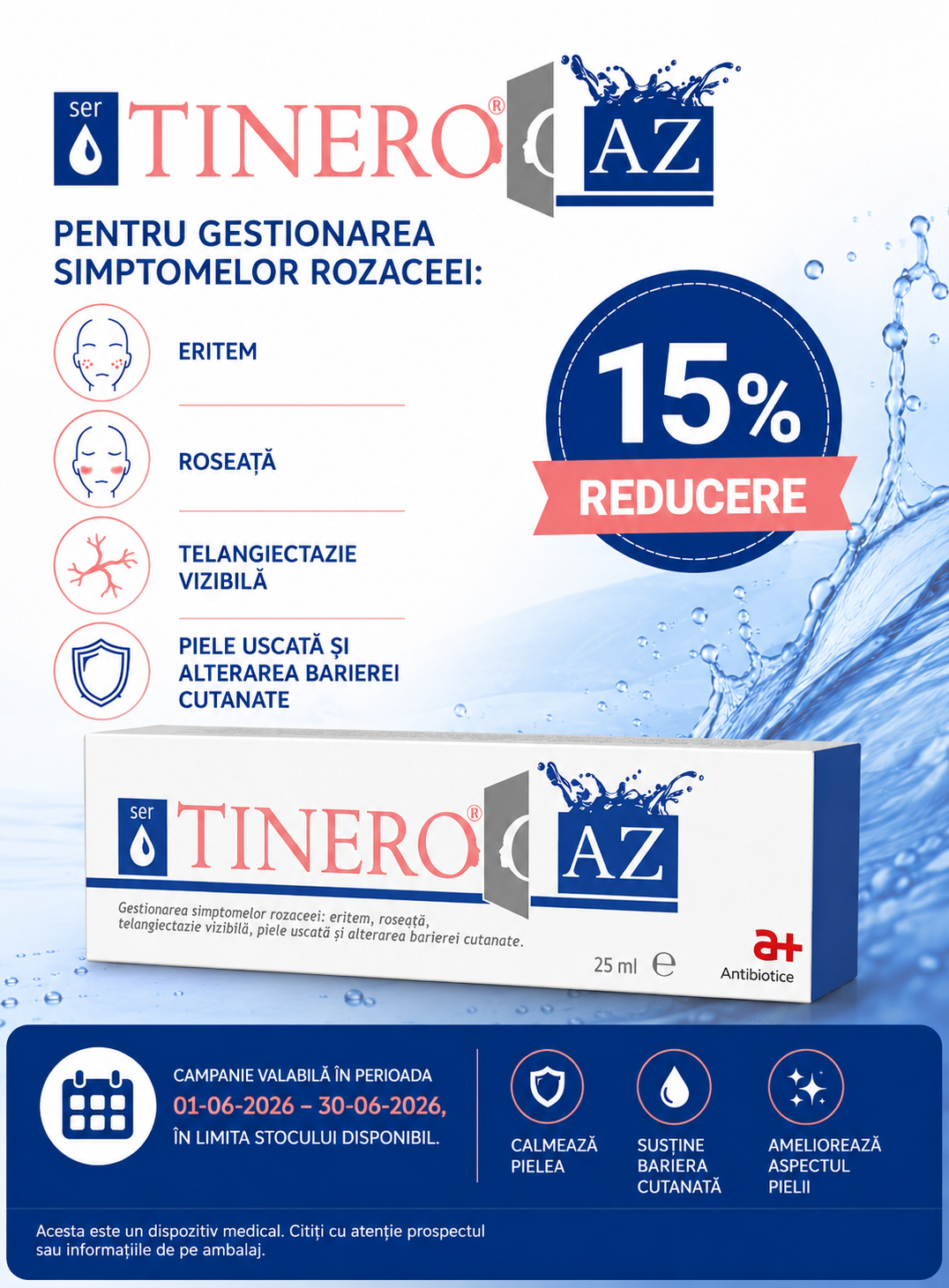 Promotie cu reducere 15% la Antibiotice SA - Tinero AZ