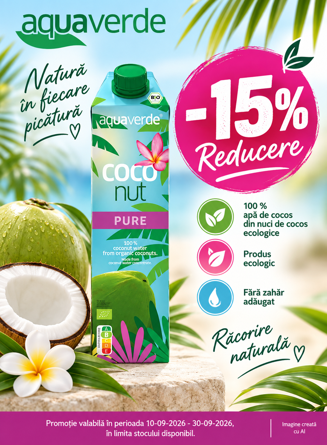 Promotie cu reducere 15% la Aqua Verde
