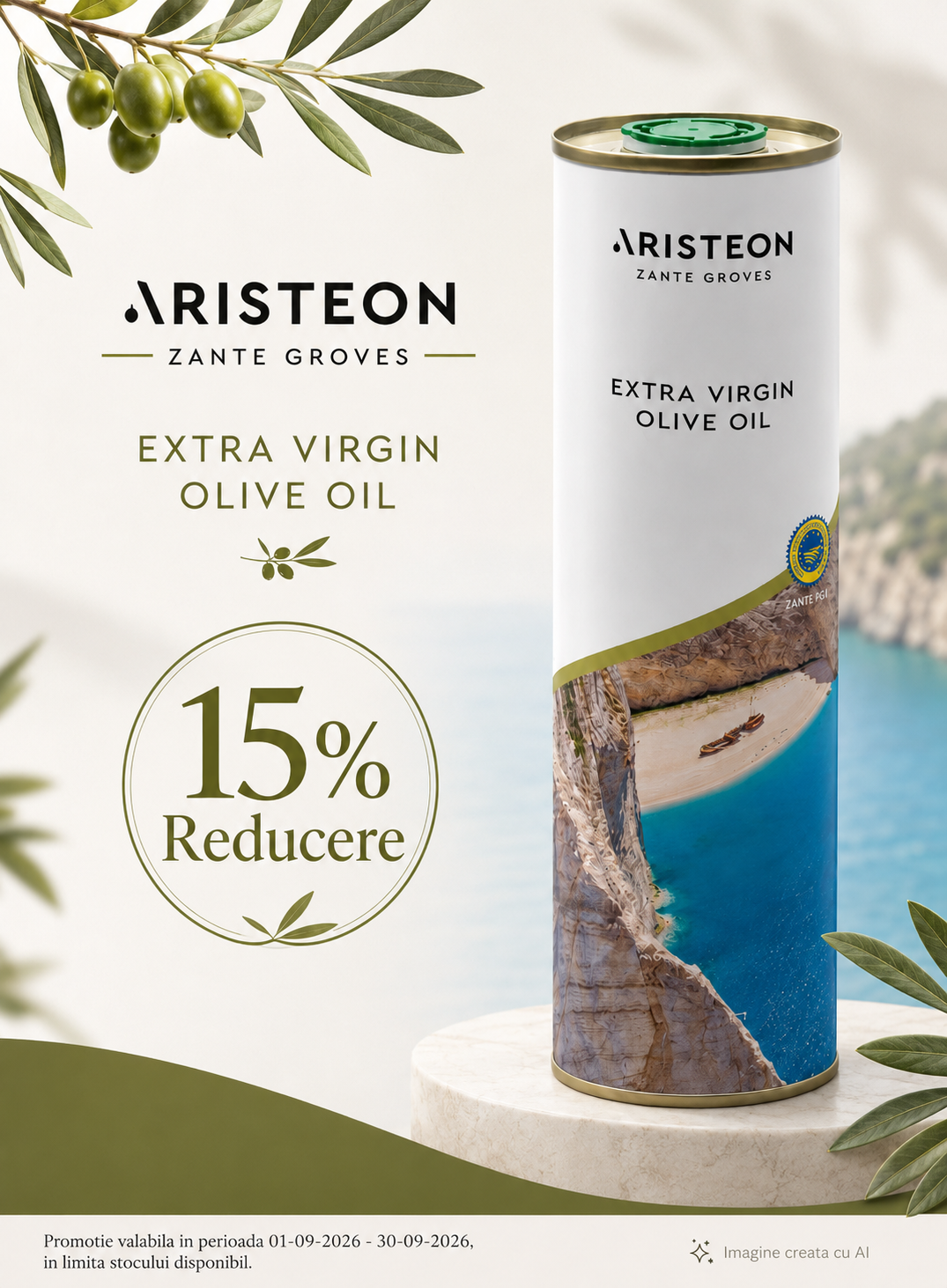 Promotie cu reducere 15% la Aristeon