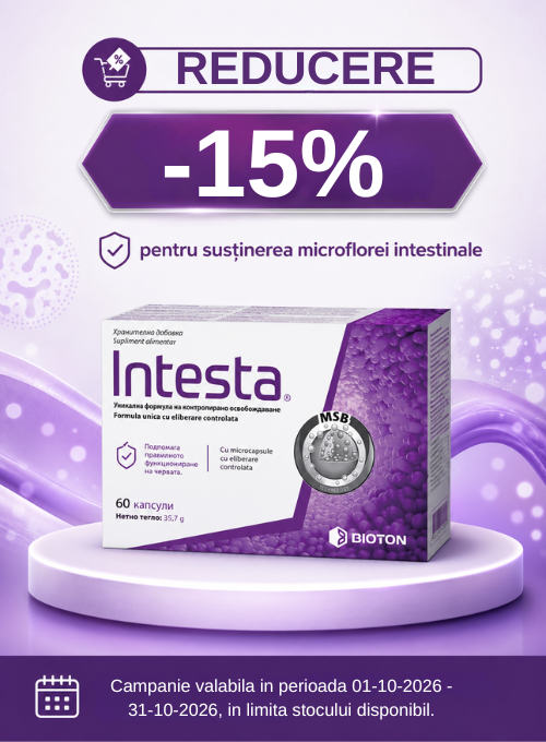 Promotie cu reducere 15% la Bioton - Intesta